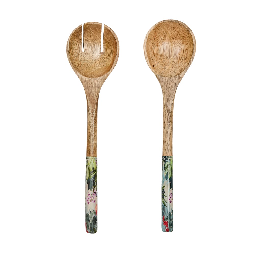 Mangowood Servers – Set of 2 – Wild Flower