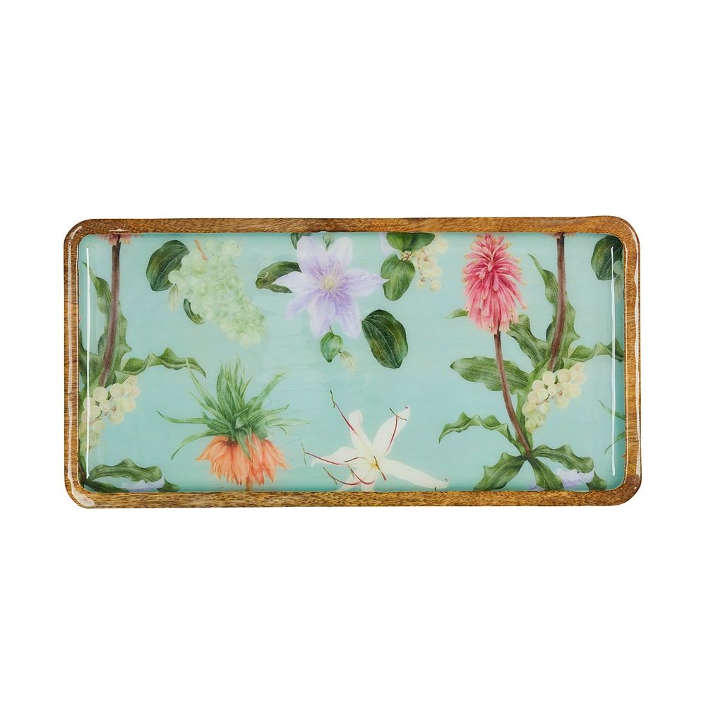 Mangowood Platter 50cm - Enchanted Summer Sage