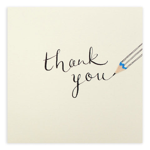 Pencil Shavings Thank You Greeting Card