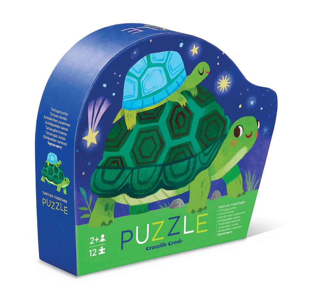 Crocodile Creek Mini Puzzle 12 pc - Turtles Together