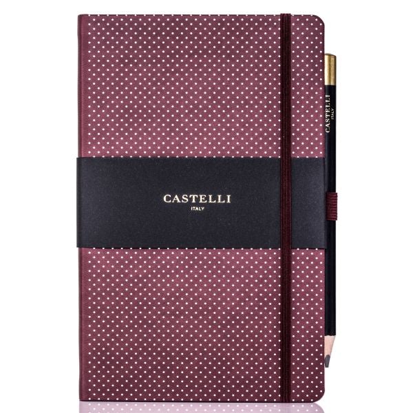 Castelli Dotty Notebook - Burgundy