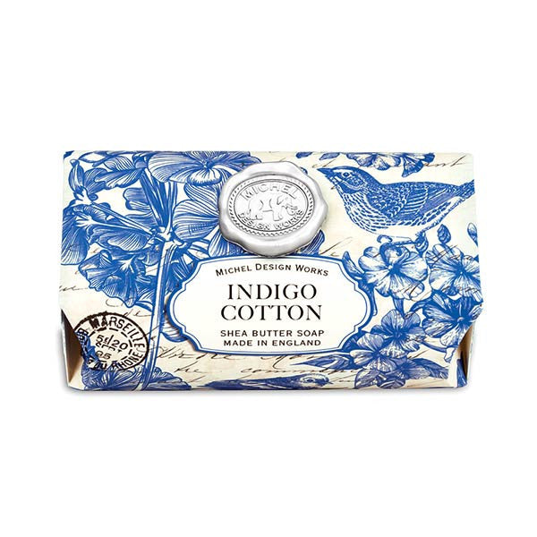 Michel Design Works Indigo Cotton Large Soap Bar