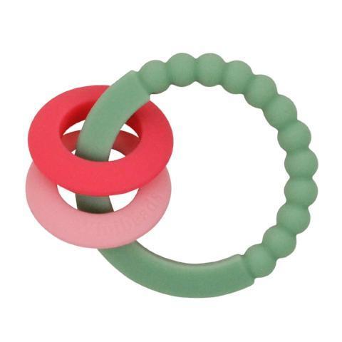 Mint & 2 Tone Pink Teething Ring