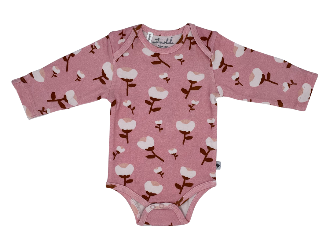 Paper Cut Blossom Long Sleeve Bodysuit 3-6 Months